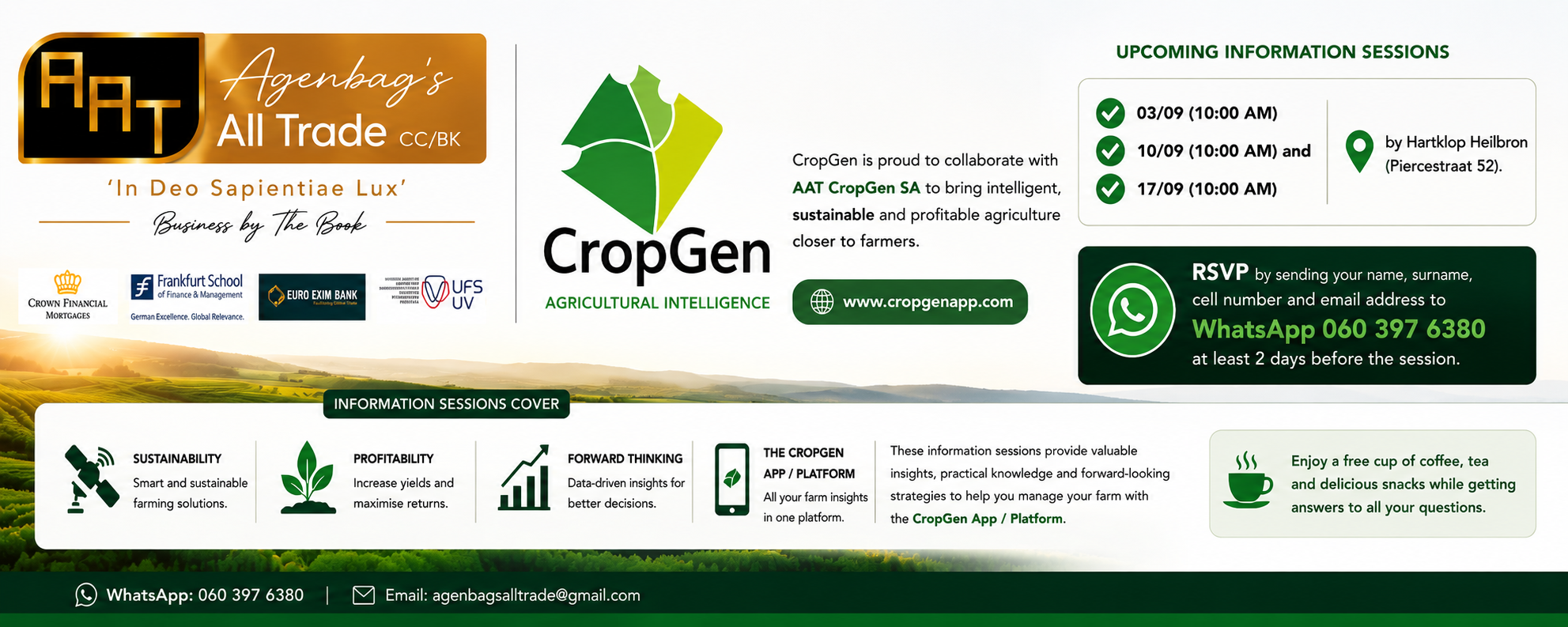 CropGen and AAT CropGen SA collaboration